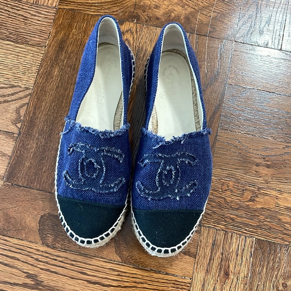 Chanel Denim Espadrilles